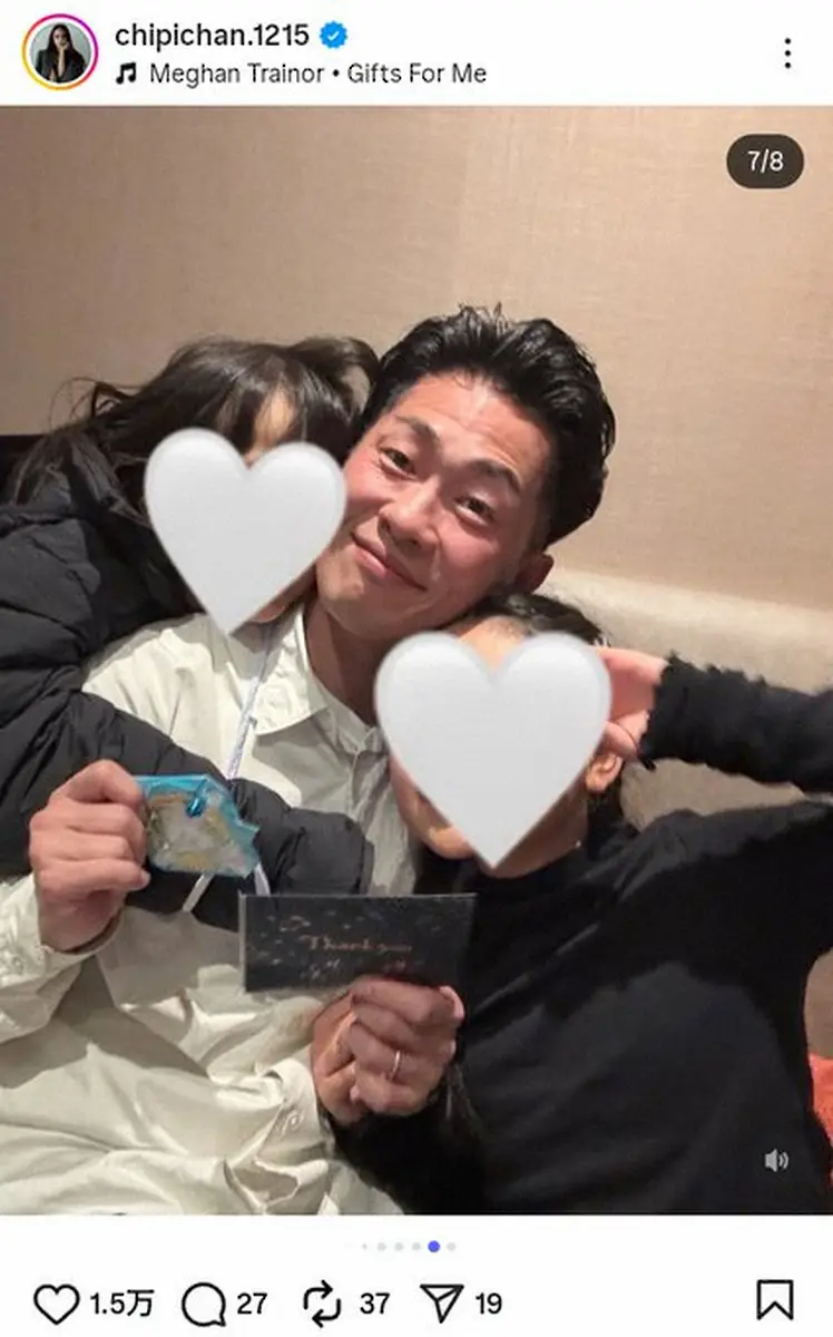 【画像・写真】近藤千尋　夫の誕生日お祝いディナーS公開！愛娘2人に囲まれて幸せ笑顔にファン「幸せ伝わる」