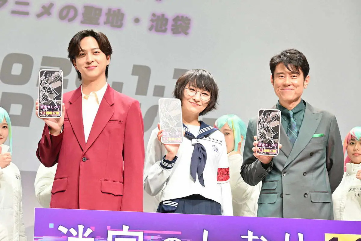 【画像・写真】timelesz寺西拓人　ゲリラでチラシ配布「初めてなので楽しかった」　池袋で声優初挑戦の映画PR