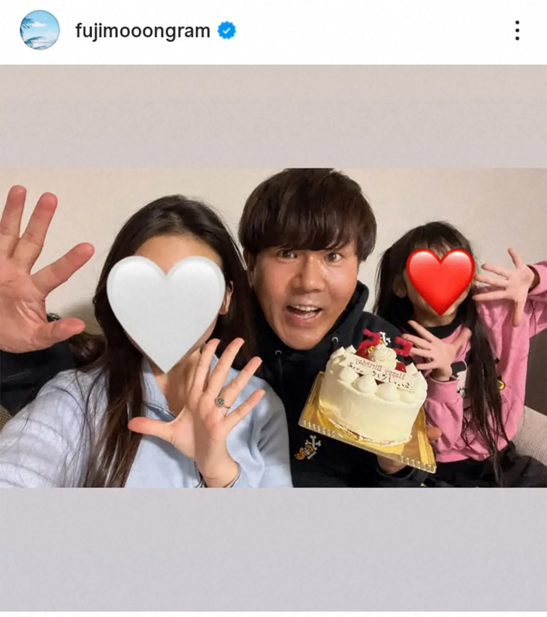 【画像・写真】FUJIWARAの藤本敏史の公式インスタグラム（＠fujimooongram）から