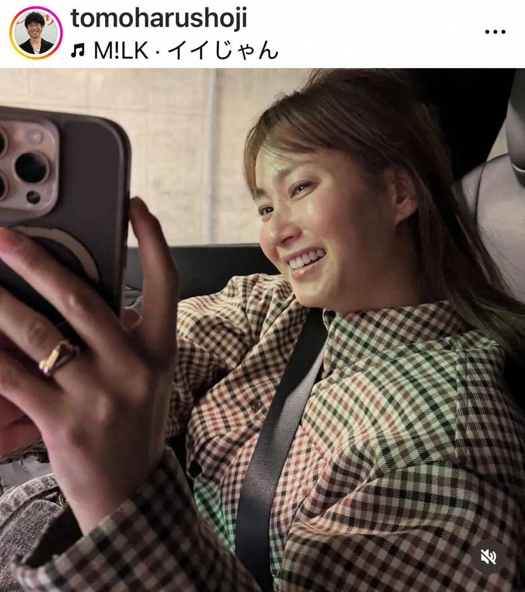 【画像・写真】庄司智春　「助手席のミキティが…」妻の思わぬ行動告白にファン「ほんと素敵な夫婦」「仲良しの証拠」