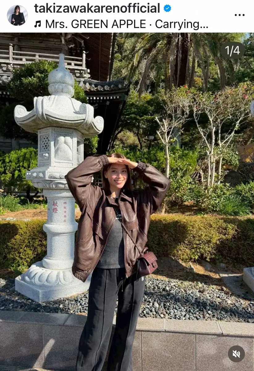 【画像・写真】滝沢カレン　「お正月らしさは満喫」初詣報告　どうしても譲れないこだわり告白「往生際の悪さに…」