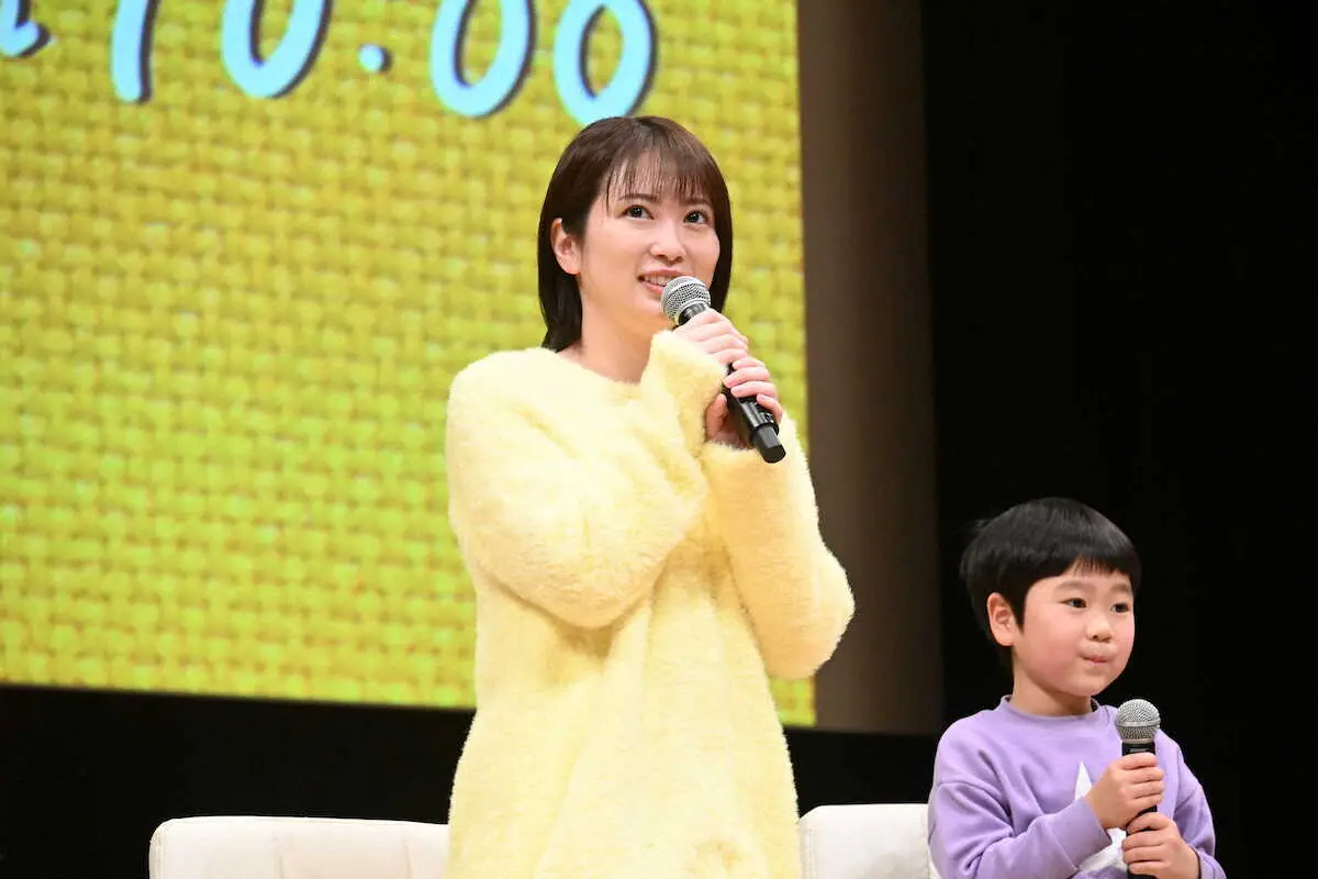 【画像・写真】志田未来「未来のムスコ」制作発表会見に出席　レモンサワー作りに苦戦した裏話披露「今は作り慣れました」