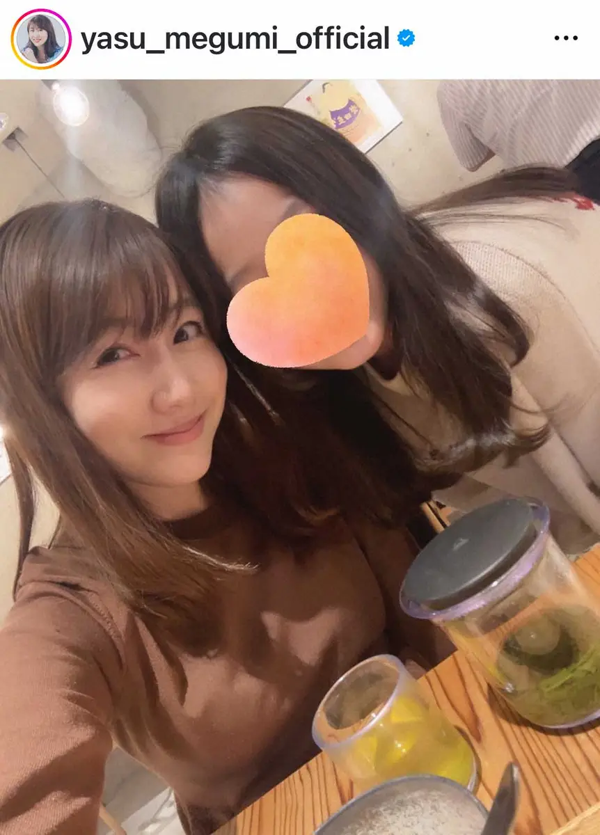 【画像・写真】安めぐみ　10歳・長女との2人きりのランチデート報告「楽しかったなぁ」　七草がゆも披露