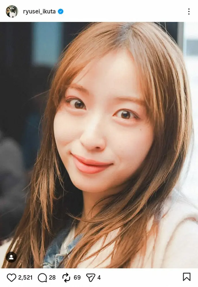 【画像・写真】フジ生田竜聖アナ「生放送後に撮らせてもらいました」人気タレントの姿に「被写体が良すぎ」「え、素敵」