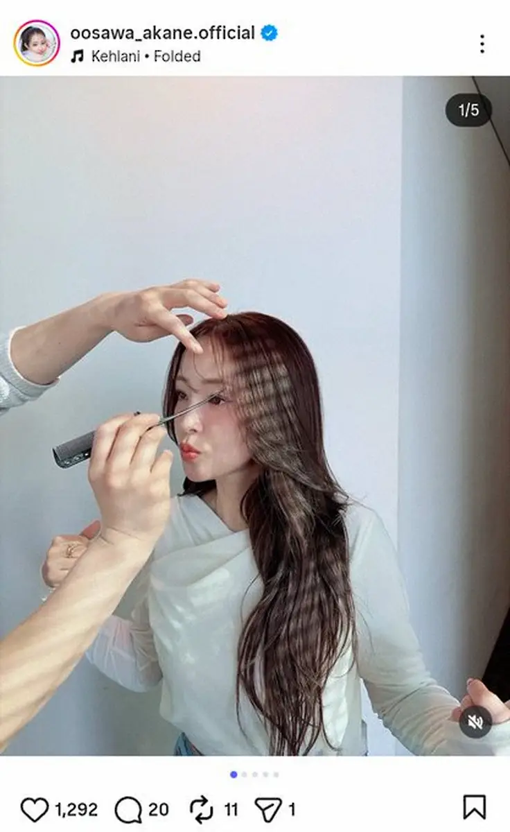 【画像・写真】大沢あかね「ほんばんまえ」　不意打ちショットでも「可愛すぎる」「美人すぎる」とファン大絶賛