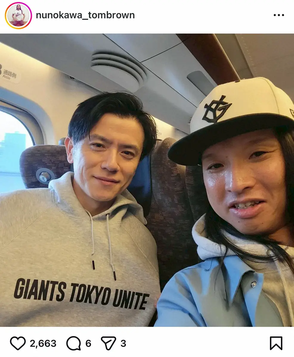 【画像・写真】トム・ブラウン布川　新幹線で「たまたま隣」人気アナと2S「東京大阪間ノンストップでお喋り」驚きの声
