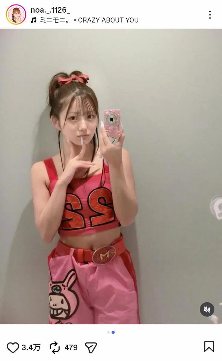 【画像・写真】希空　辻ちゃんの手でミニモニ。に大変身！「昔のメイクと髪型してもらった」両親も“いいね”