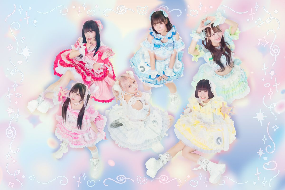 【画像・写真】新曲「クマった!釣られちゃった♡」をリリースするクマリデパート（前列左から）桃々シオン、楓フウカ、鈴音リン（後列左から）小田アヤネ、葵ミヅキ、七瀬マナ