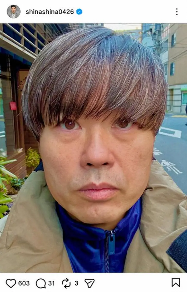 【画像・写真】品川祐　「もう白髪は染めないスタイル」最新ヘアが話題「キムタク」「シブくて素敵」の声