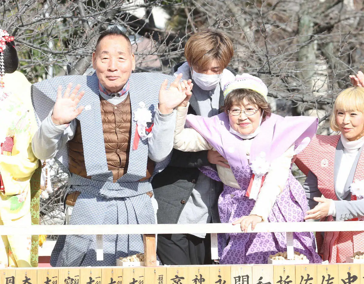 【画像・写真】宮川大助・花子　大阪、東京、名古屋で金婚式記念公演開催へ　多発性骨髄腫で闘病中も節分祭で元気な姿