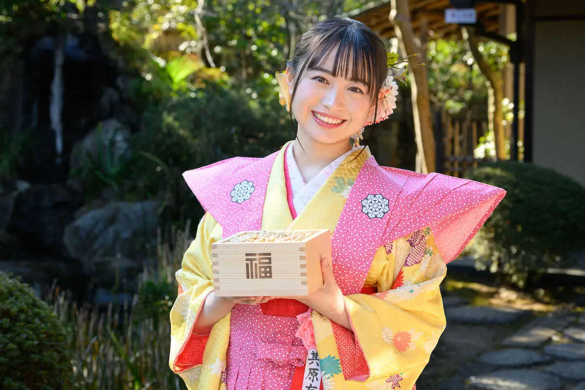 【画像・写真】其原有沙　高幡不動尊豆まきに4度目参加「チャンスをものにできるような1年に」