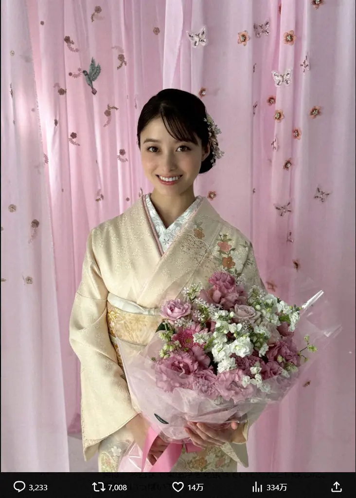【画像・写真】橋本環奈　27歳の誕生日に着物姿披露　ハマっているものも明かす「たまごっちの健康を気にしてます」