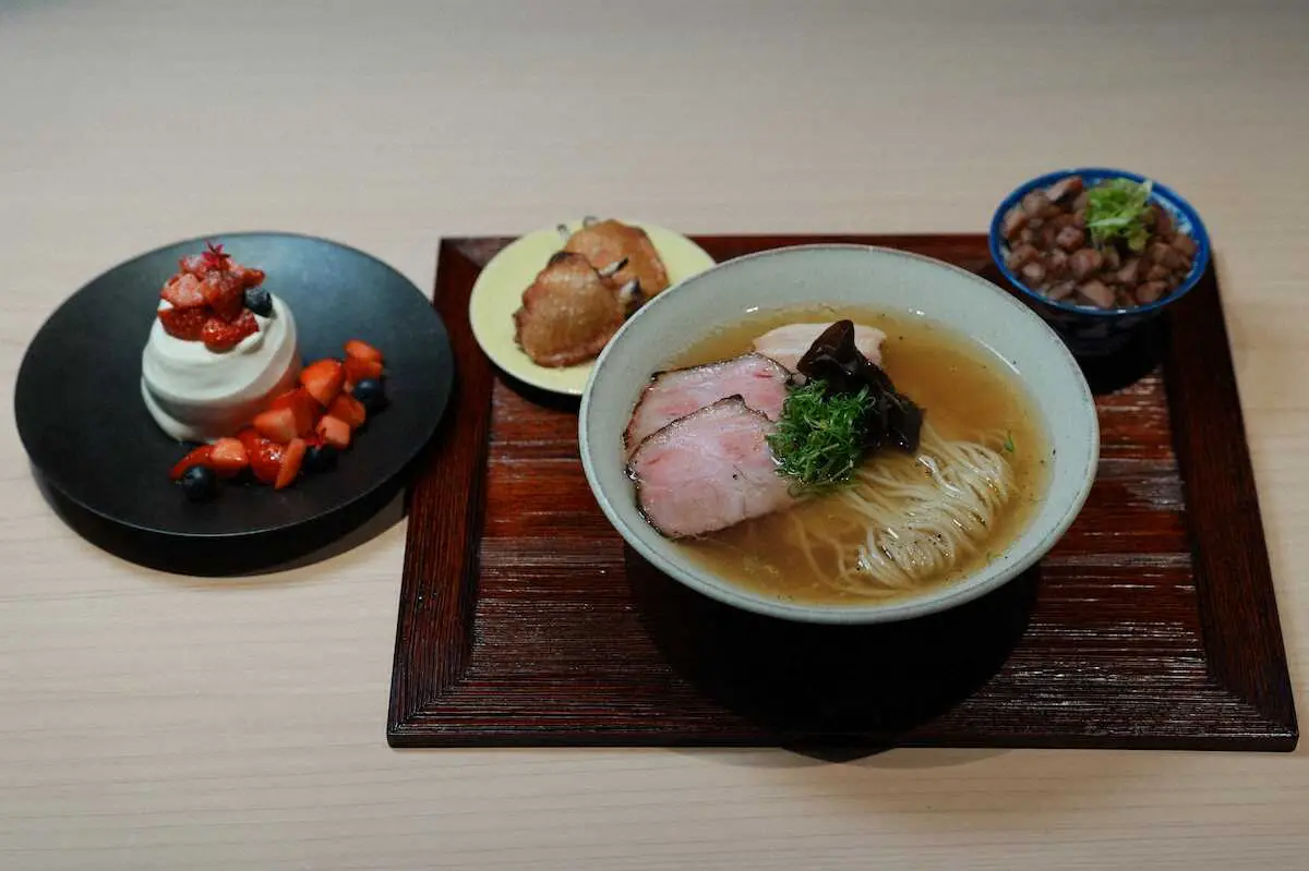 【画像・写真】【王将戦】第3局昼食休憩　おいしそう！藤井王将、永瀬九段ともにMugiとButaヌードルス中華そば