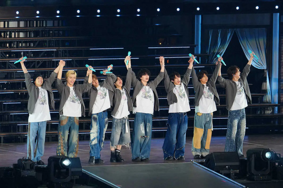 【画像・写真】timelesz　8人新体制で丸1年　篠塚大輝「人生変わった」　東京Dで東西ドーム6公演最終日