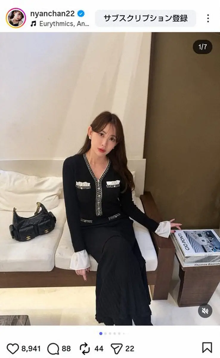 【画像・写真】小嶋陽菜　大人可愛いブラックコーデにファンくぎ付け「エレガント」「本当に憧れ」「安定的に可愛いです」