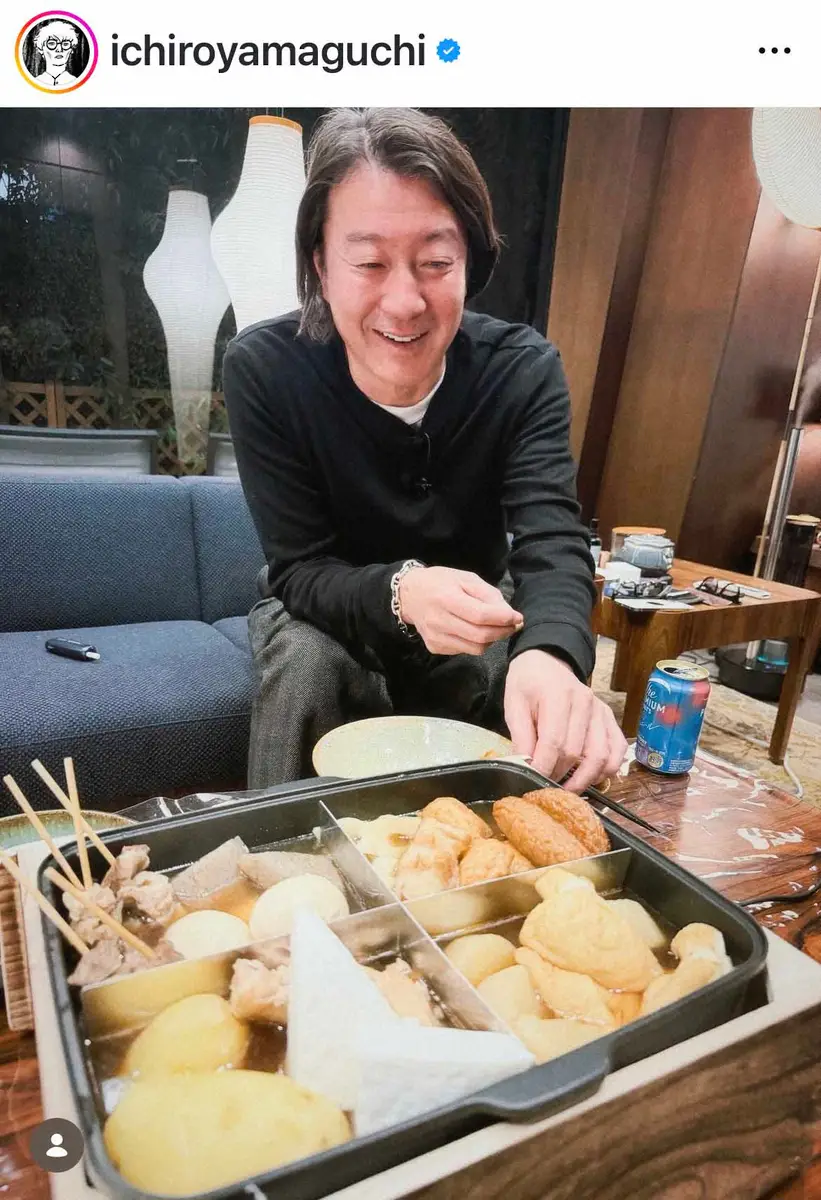 【画像・写真】「サカナクション」山口一郎　「加藤さんとおでん」同郷の仲良し芸人の姿公開「最高」「本格的ですね」