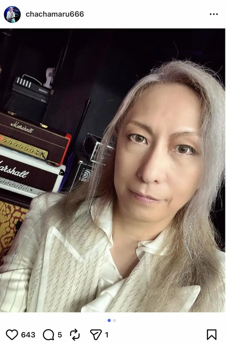 【画像・写真】ギタリストChachamaru　急性網膜壊死、一過性脳虚血発作を公表　治療に専念「左眼殆ど見えず」