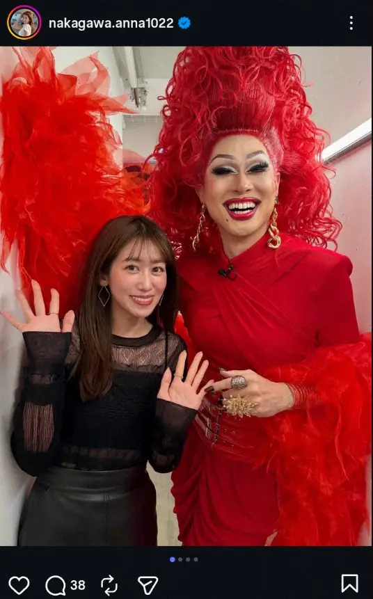 【画像・写真】中川安奈アナ　ドリアン・ロロブリジーダの助言“あなたはそのままがいいから”に「らぶです」