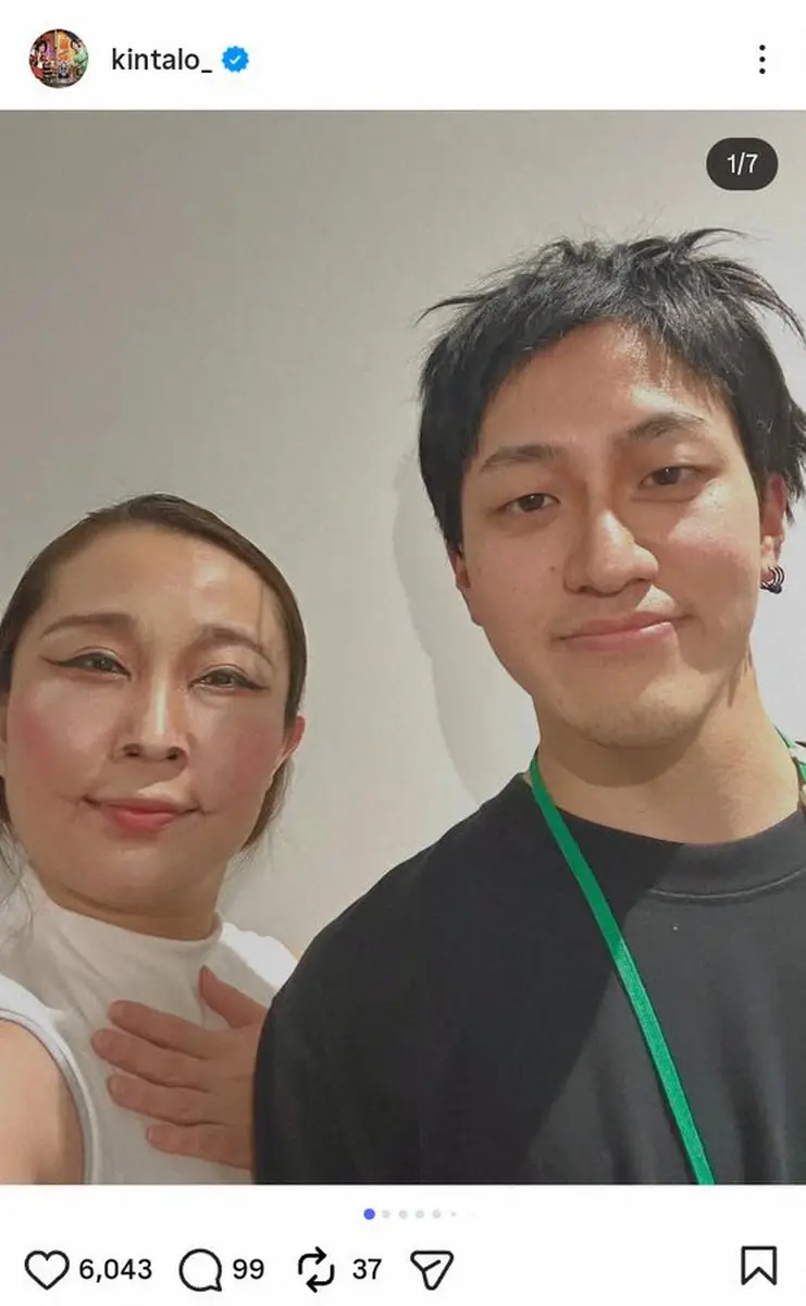 【画像・写真】キンタロー。「あの人にそっくりな彼」と五輪感動の瞬間を再現「絶対に叩かないでください」