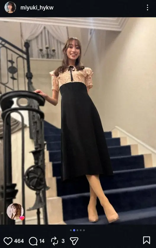【画像・写真】“スレンダーレースクイーン”早川みゆき　結婚式コーデ公開に「素敵ー可愛いー」「美しいです」