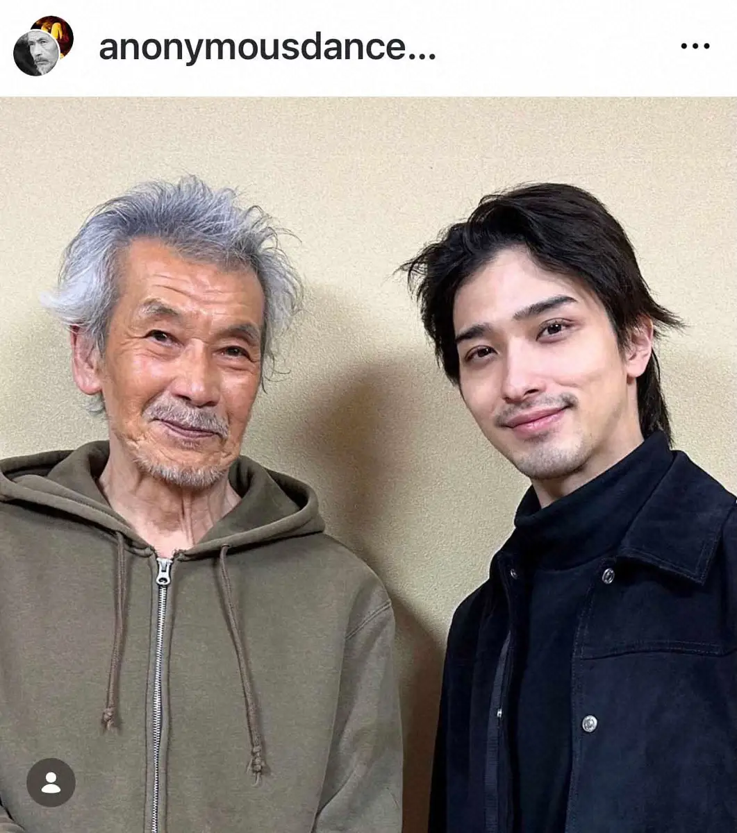 【画像・写真】田中泯「心から深く御礼」　横浜流星との「国宝」ショットに反響「大好き推し2人のツーショット」