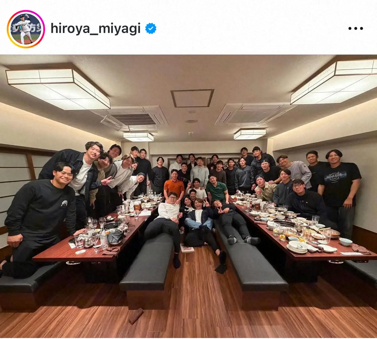【画像・写真】侍戦士が続々と“翔平会”ショット投稿　MLB組も合流で中村悠平「全員揃いました！」