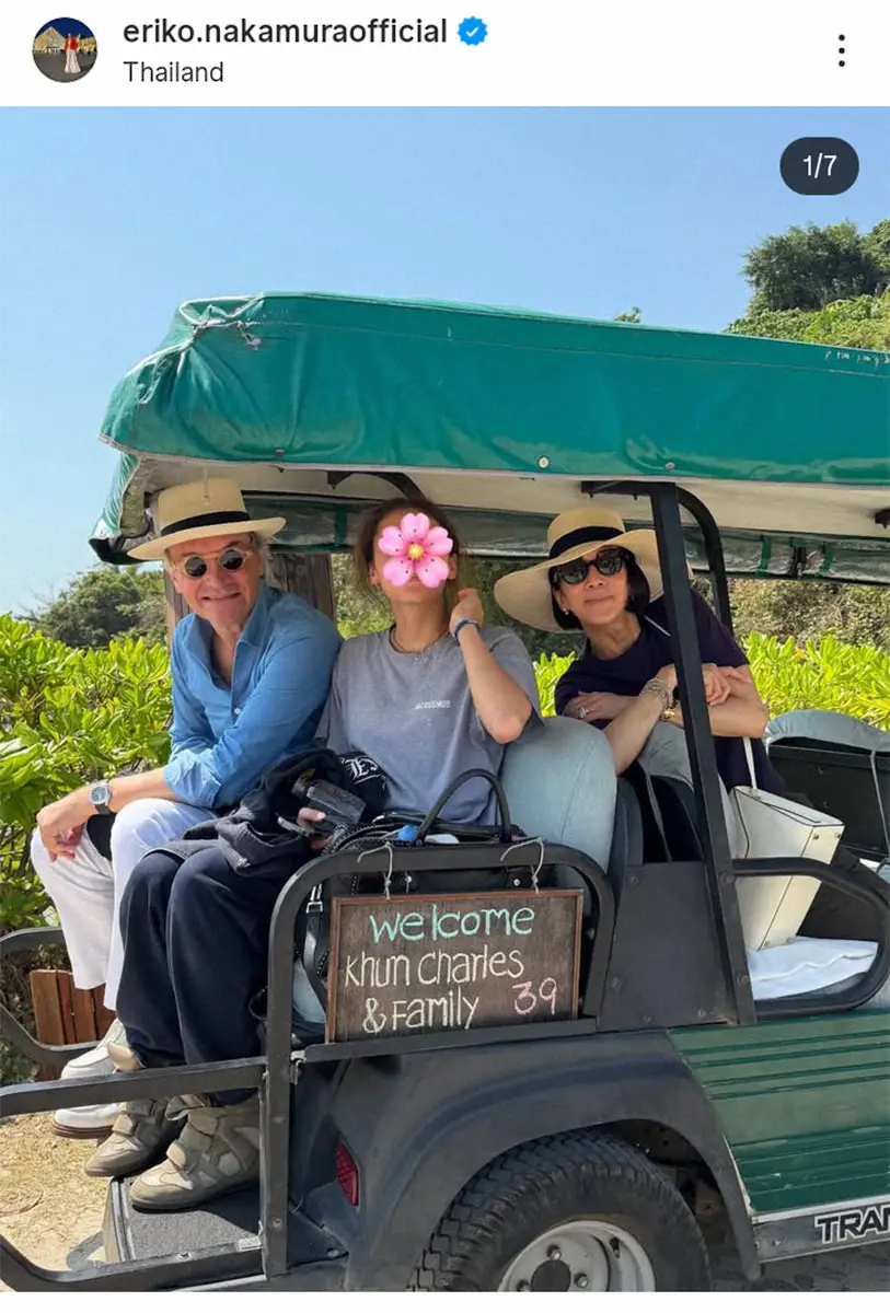 【画像・写真】中村江里子の公式インスタグラム（＠eriko.nakamuraofficial）から