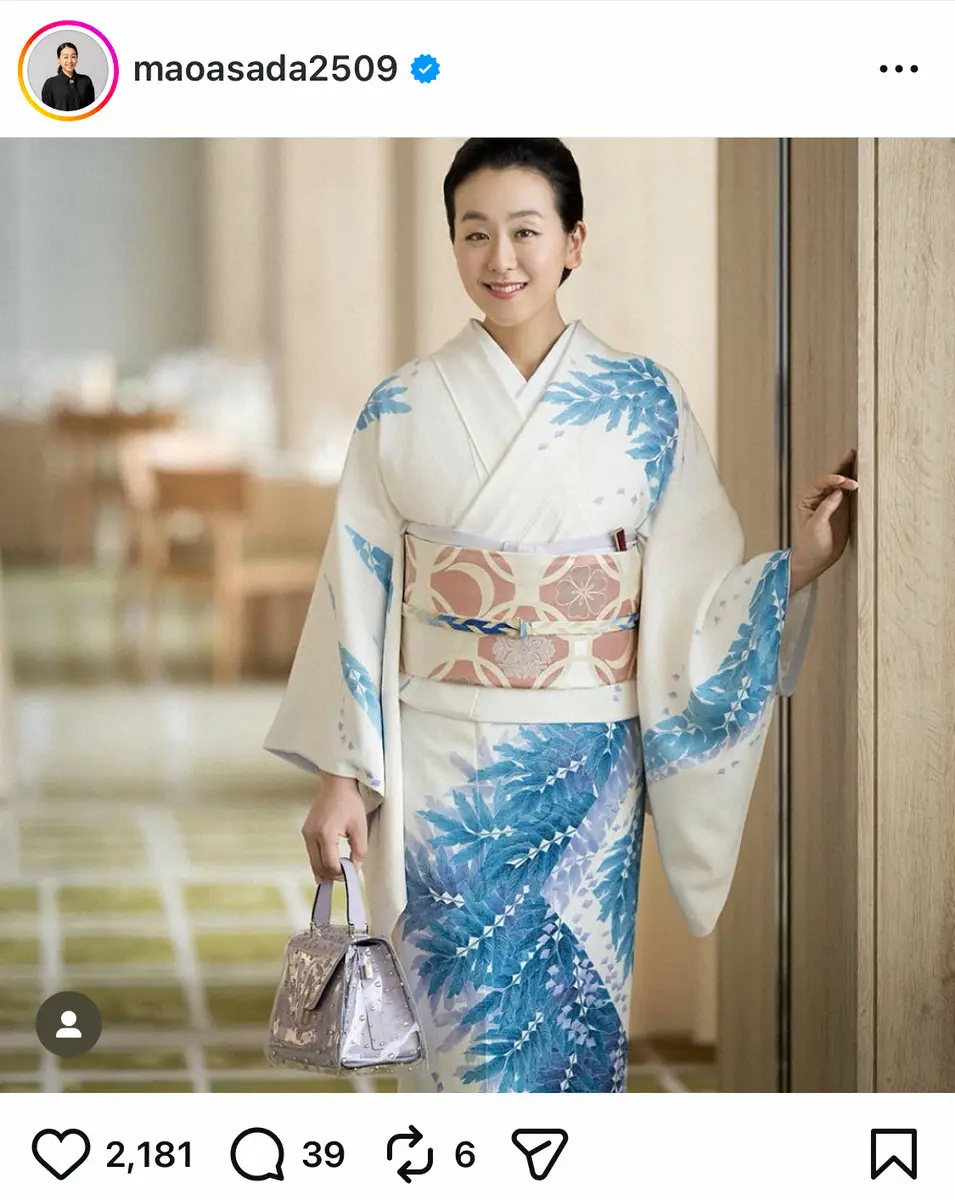 【画像・写真】浅田真央さん　35歳、加賀友禅の完璧着こなしに絶賛の嵐「まさに大和撫子」「品があって綺麗」
