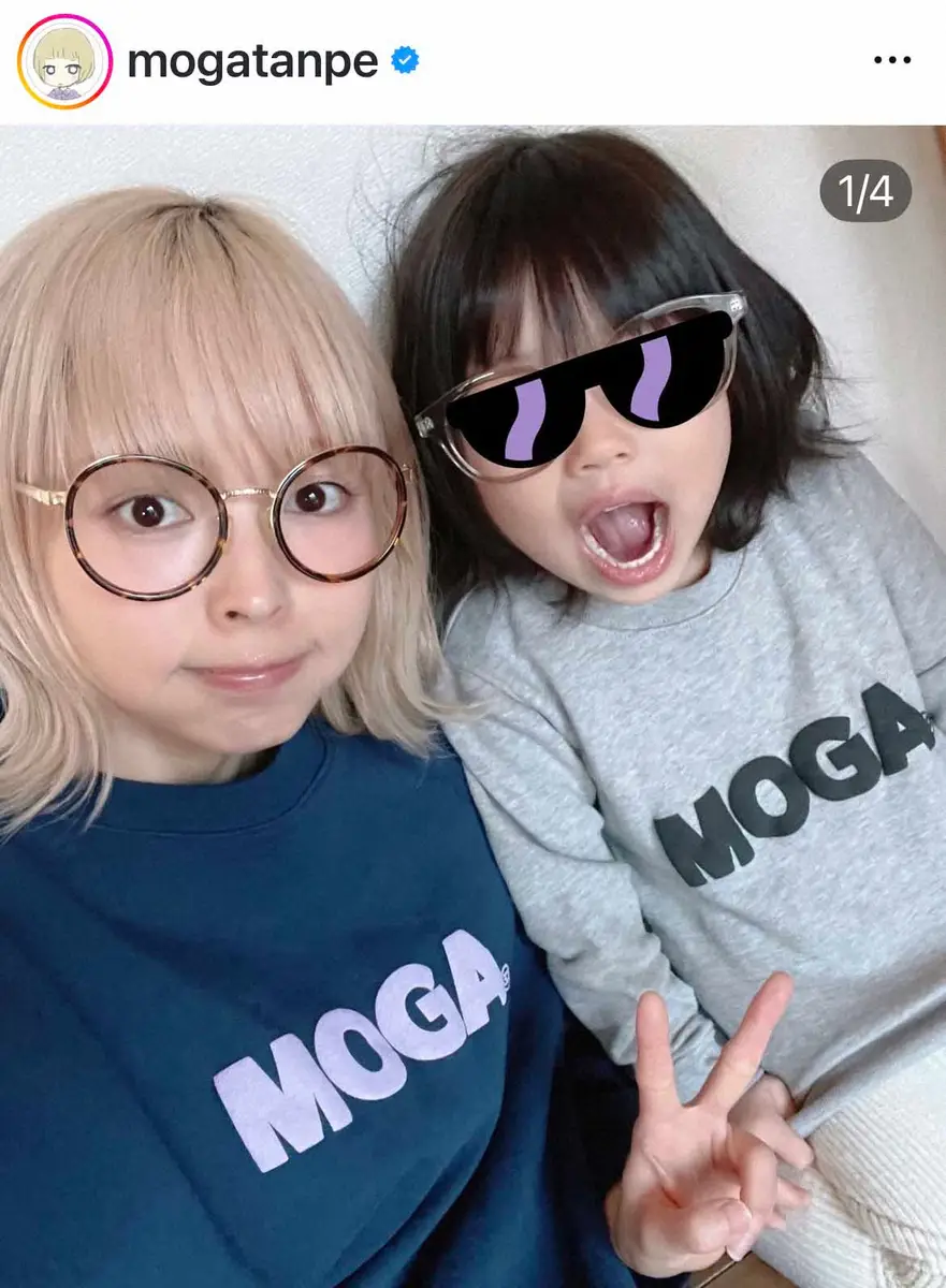 【画像・写真】シンママ・最上もが　「娘の顔が白いな…と思い」4歳・長女とのレアな2S公開「なんとかわいい親子」の声