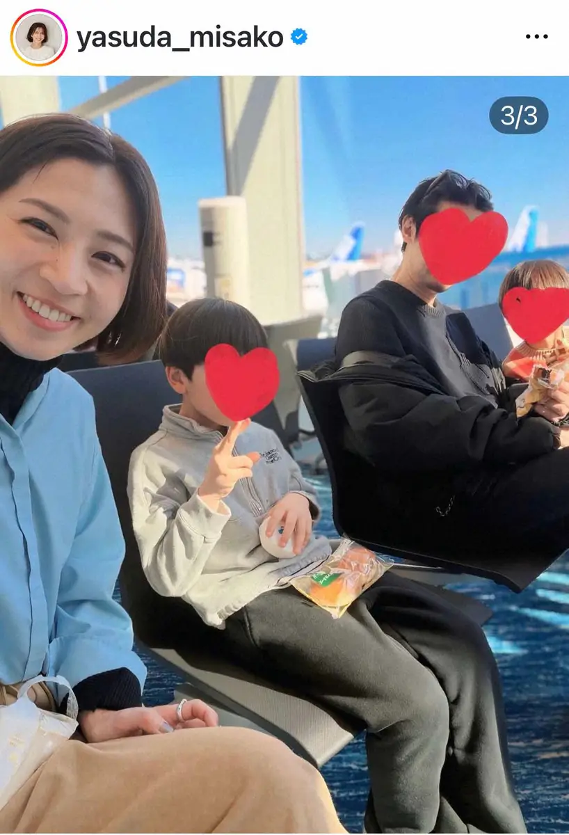 【画像・写真】安田美沙子　「12年かぁ。。。早いなぁ。。。」結婚記念日は「家族で鳥取砂丘へ」　家族ショット披露