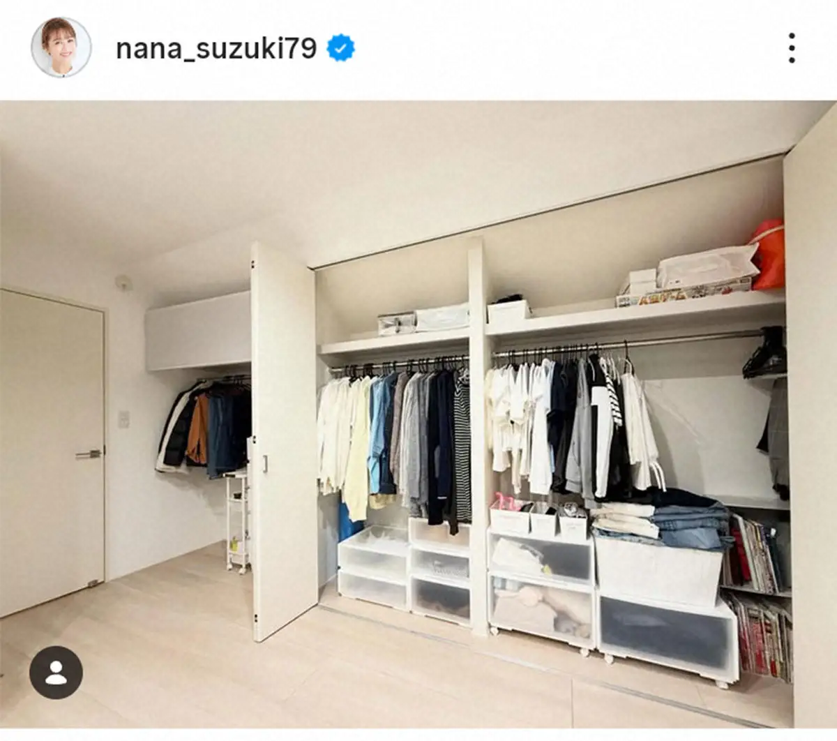 【画像・写真】3億円豪邸で話題の鈴木奈々　寝室の収納を披露　広々クローゼット＆新しい棚に「広っ！！！きれい」の声