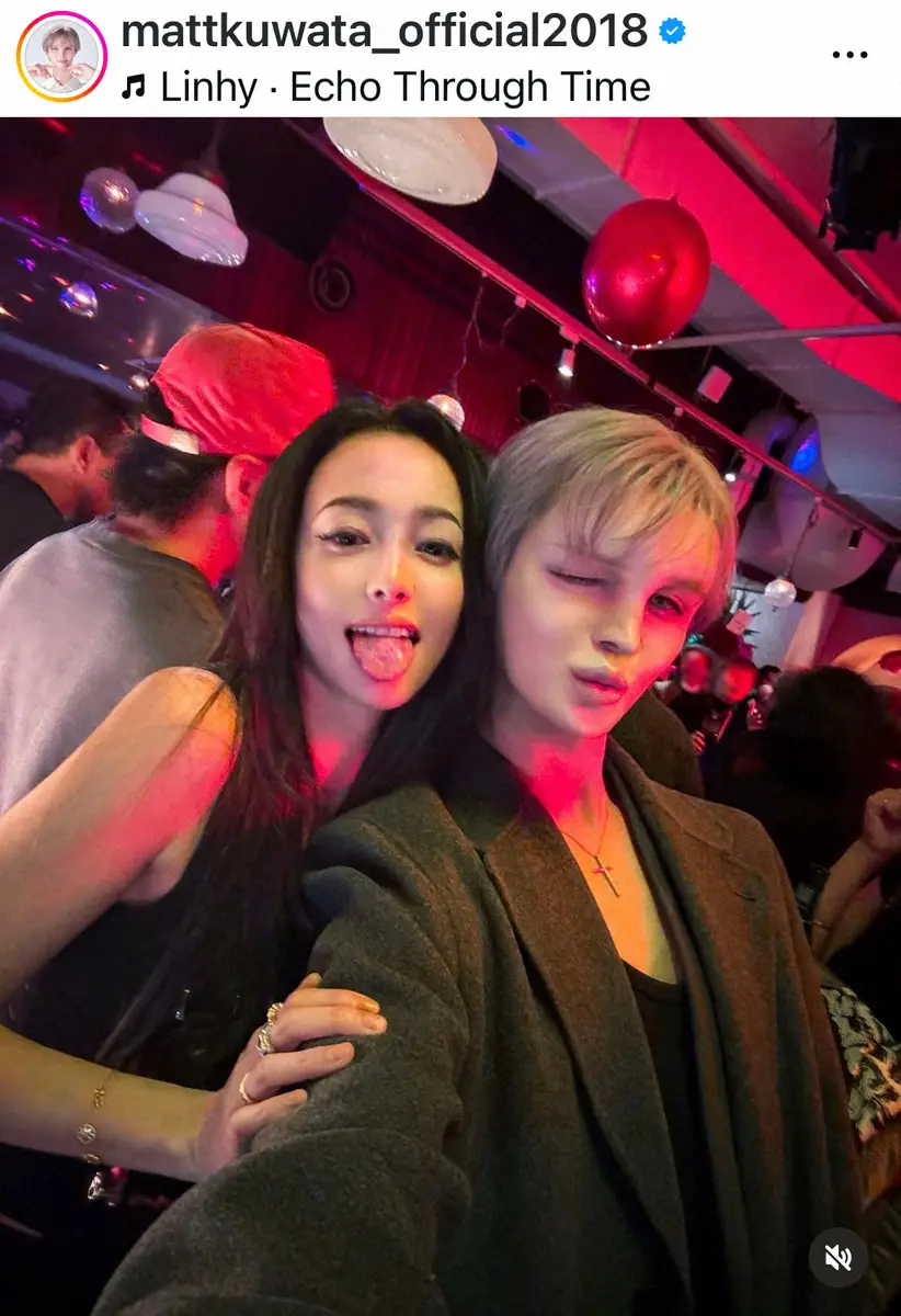 【画像・写真】Matt　「久しぶりに興奮を隠すこと出来ず」“エリカ様”との密着S披露に「眼福」「美の競演！」の声