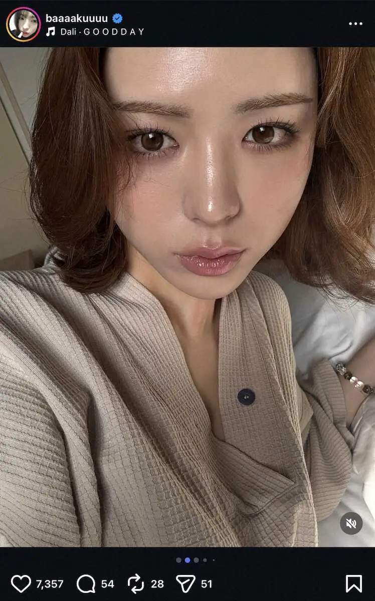 【画像・写真】井手上漠「最近のメイクのこだわりは…」　メイク姿の自撮りSにネット反響！「大人な雰囲気」「可愛い！」