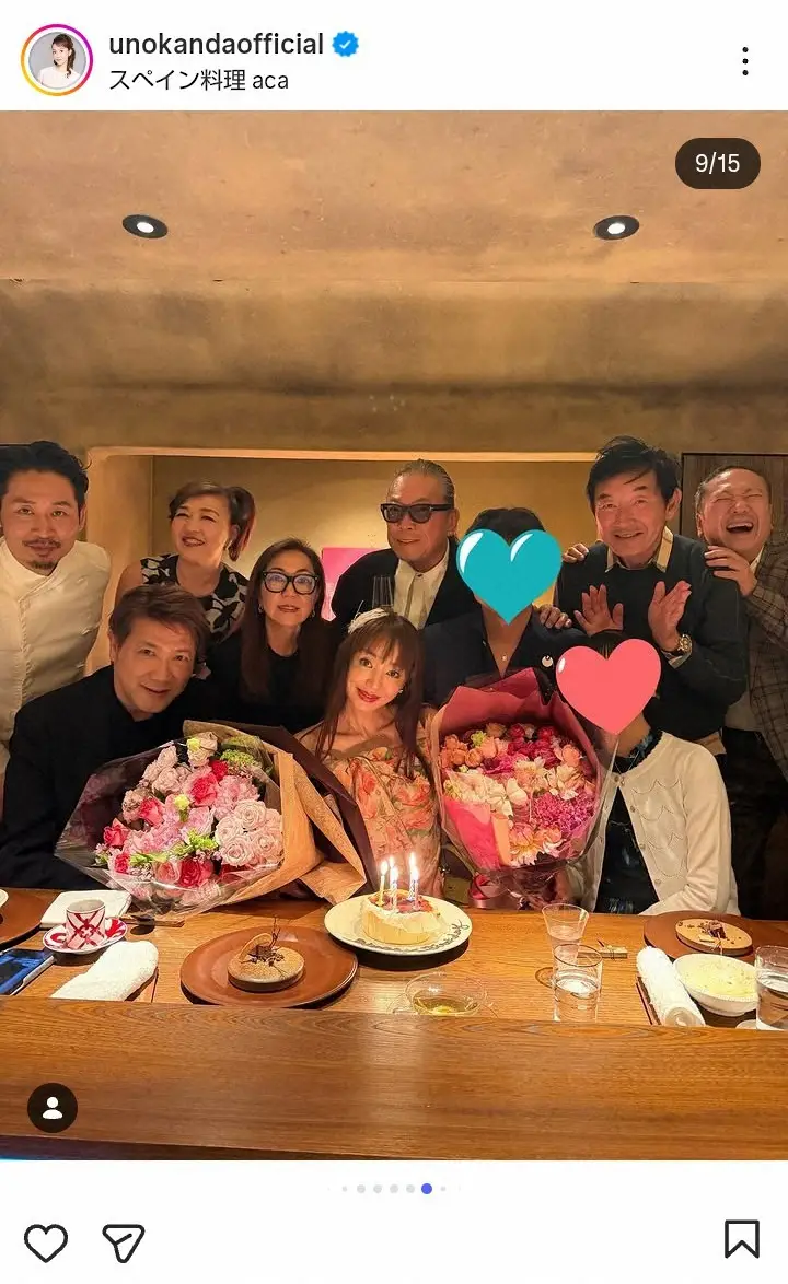 【画像・写真】神田うの　51歳誕生日を夫、娘、人気俳優らが祝福！サプライズ誕生日パーティーの豪華S「感謝でした」