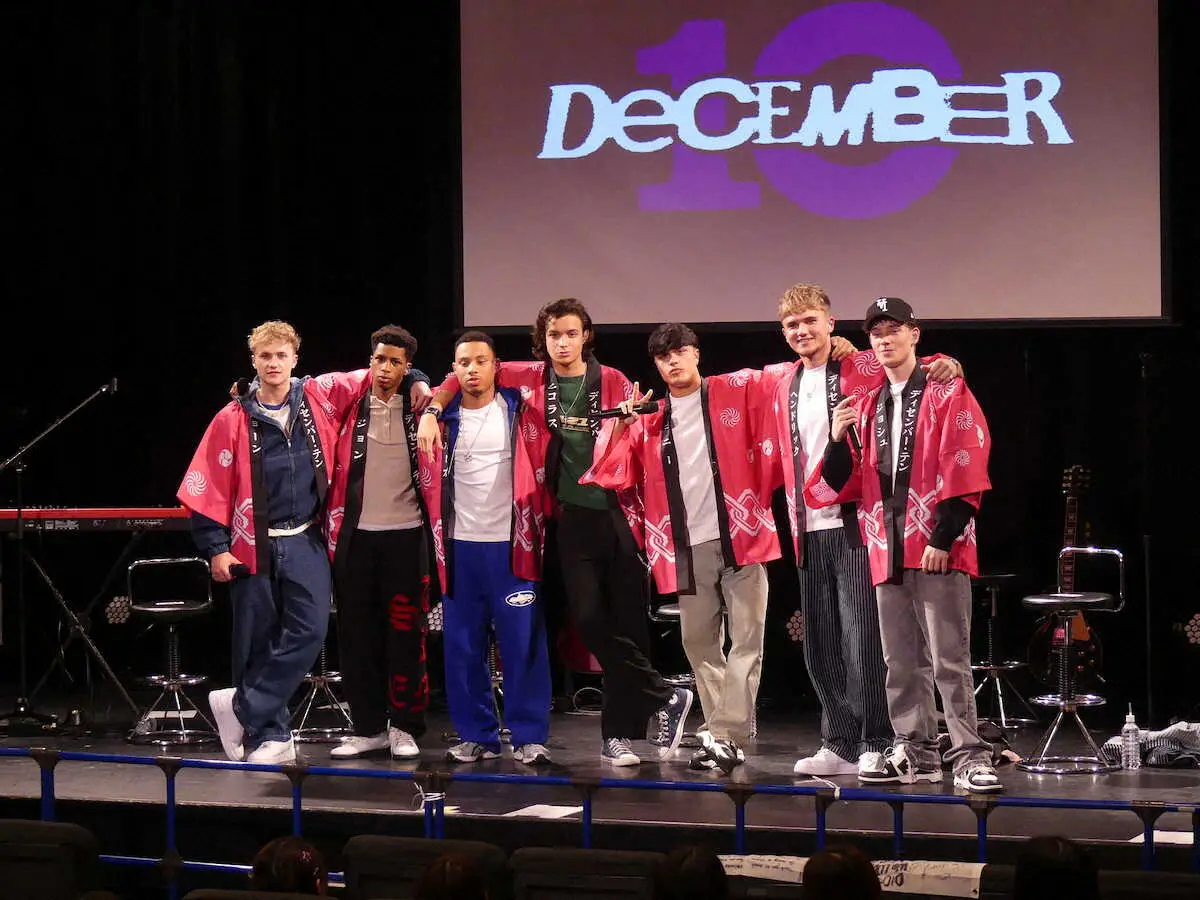 【画像・写真】英国発男性7人組「December　10」　日本のファンに感激「こんなにいるなんて信じられない」