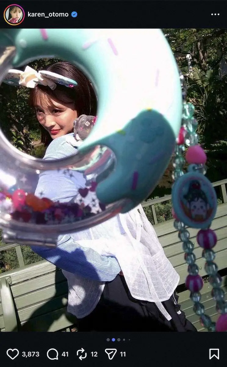 【画像・写真】大友花恋「すっごく楽しいロケでした」　TDSでの満喫ショット！「尊い」「幸せそう」「可愛すぎる」の声