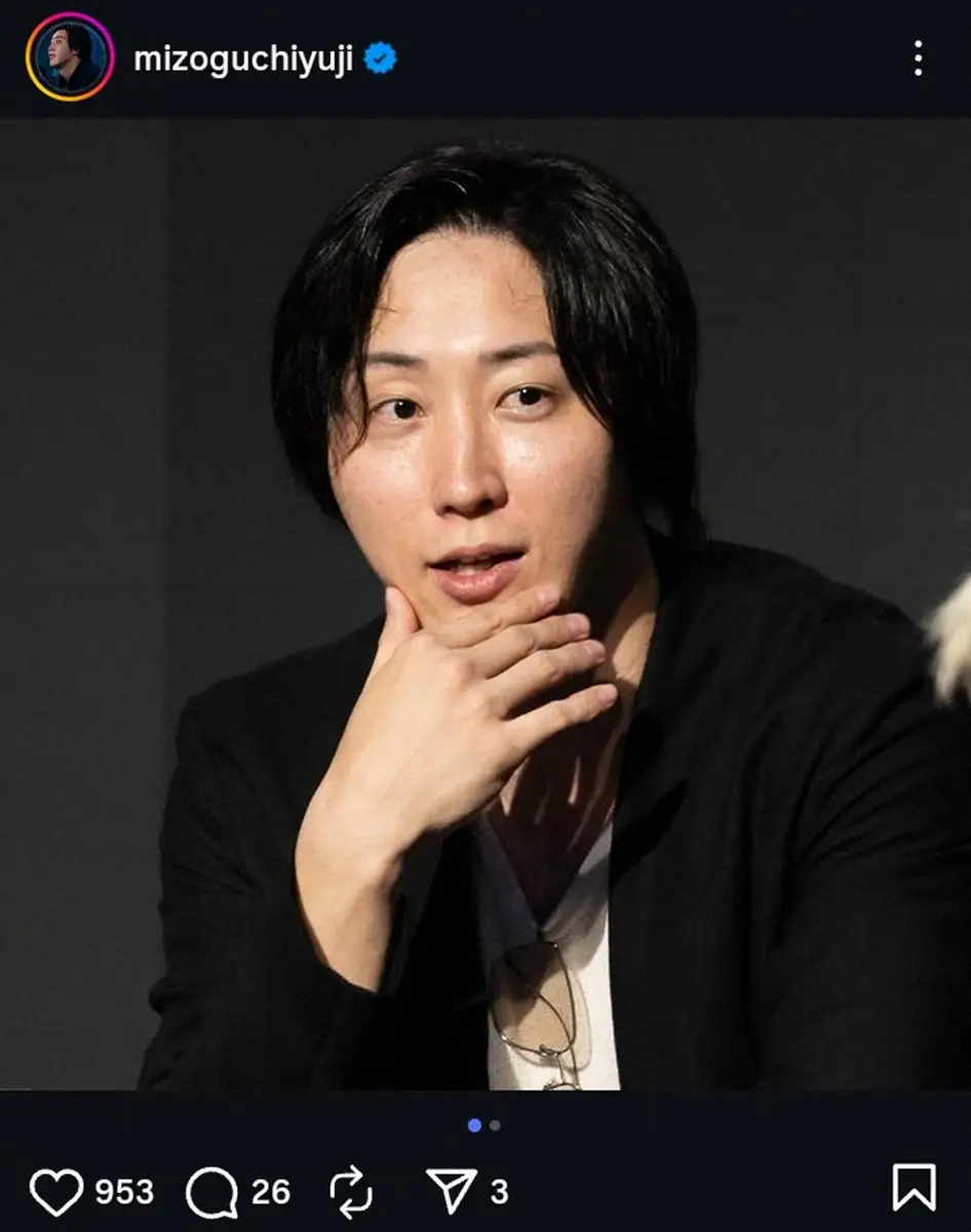 【画像・写真】溝口勇児氏のインスタグラム（@mizoguchiyuji）から