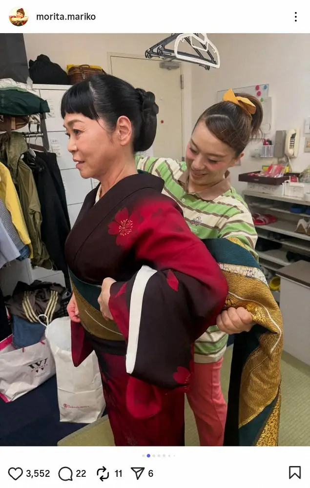 【画像・写真】森田まりこ　吉本新喜劇女優“みんなができる”特技とは　貴重ショットにファン「さすが」「カッコイイ」