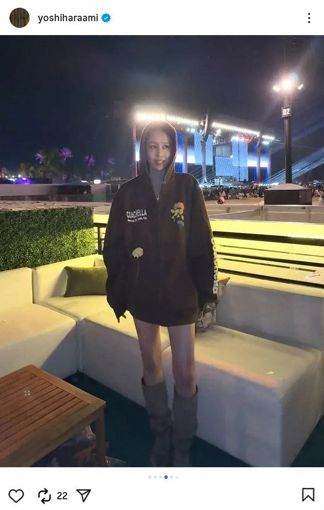 【画像・写真】元TBSの良原安美アナ　イメージ一新！開放感あふれるショーパンコーデ　音楽フェスで「最高の思い出」