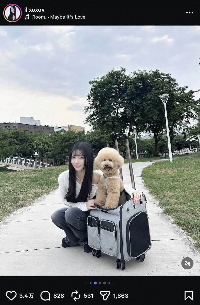 【画像・写真】WBCで来日した“奇跡の美少女”超新星台湾チア　27歳の誕生日にデニムコーデS！「なんて美しい」の声