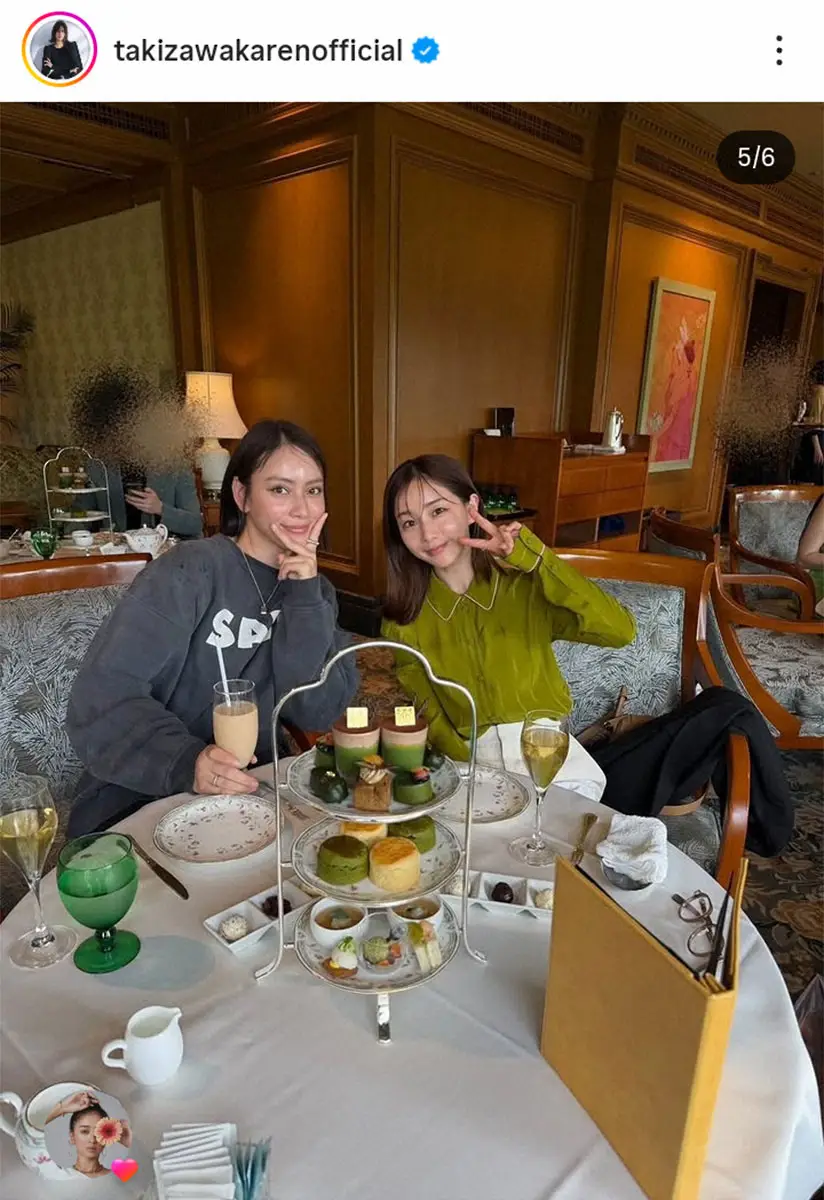 【画像・写真】滝沢カレンの公式インスタグラム（＠takizawakarenofficial）から