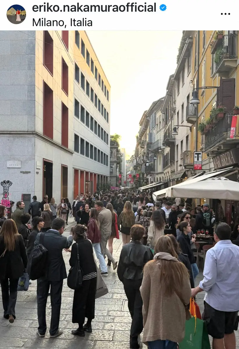 【画像・写真】中村江里子　自宅周辺も大盛り上がり　ミラノデザインウィーク満喫S「こんなミラノ見た事がない」