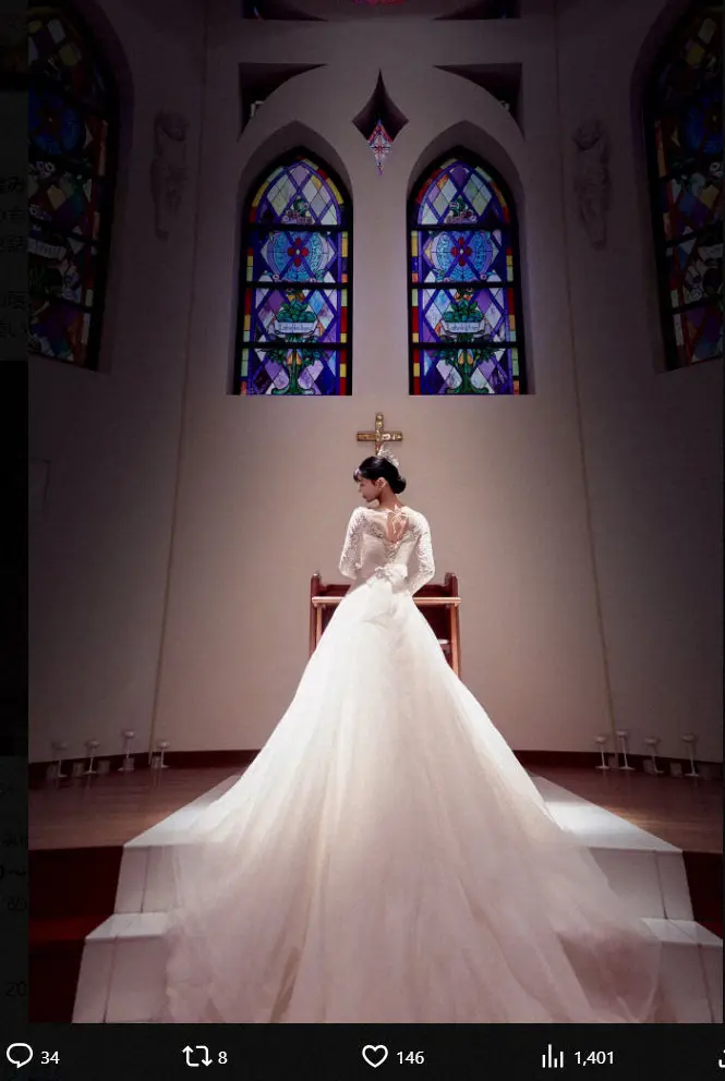 【画像・写真】“奇跡の8頭身”米倉みゆ　結婚を発表「これからも感謝の気持ちを忘れることなく」