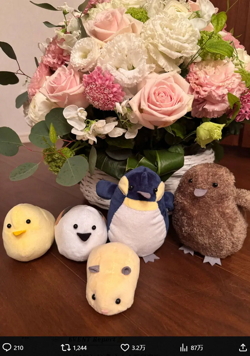 【画像・写真】北川景子　「今日はハムスター」手作りぬいぐるみシリーズ公開、その一方で「娘胃腸炎」にも言及