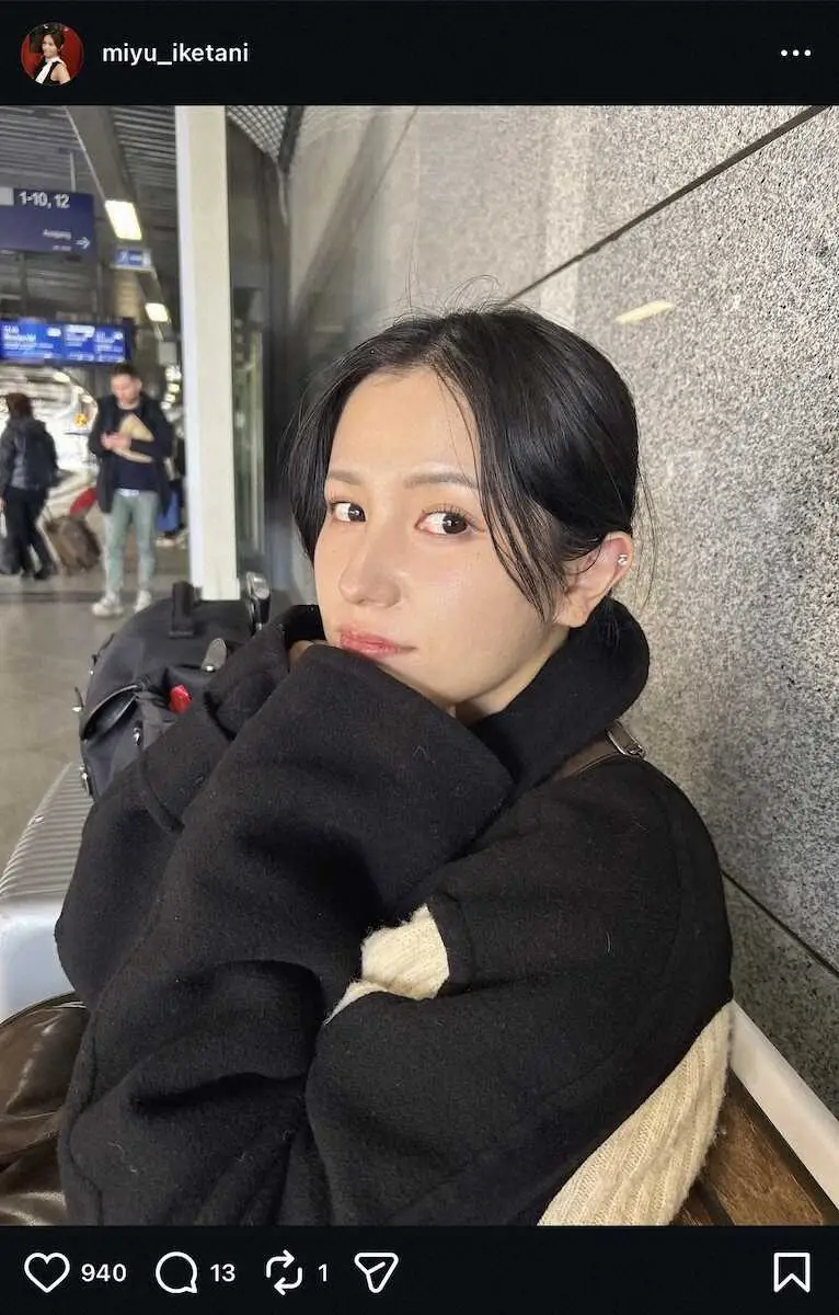 【画像・写真】元テレ東・池谷実悠アナ「2週間半ほど旅してきました」最新欧州旅のワンショットに「かわいい！」の声