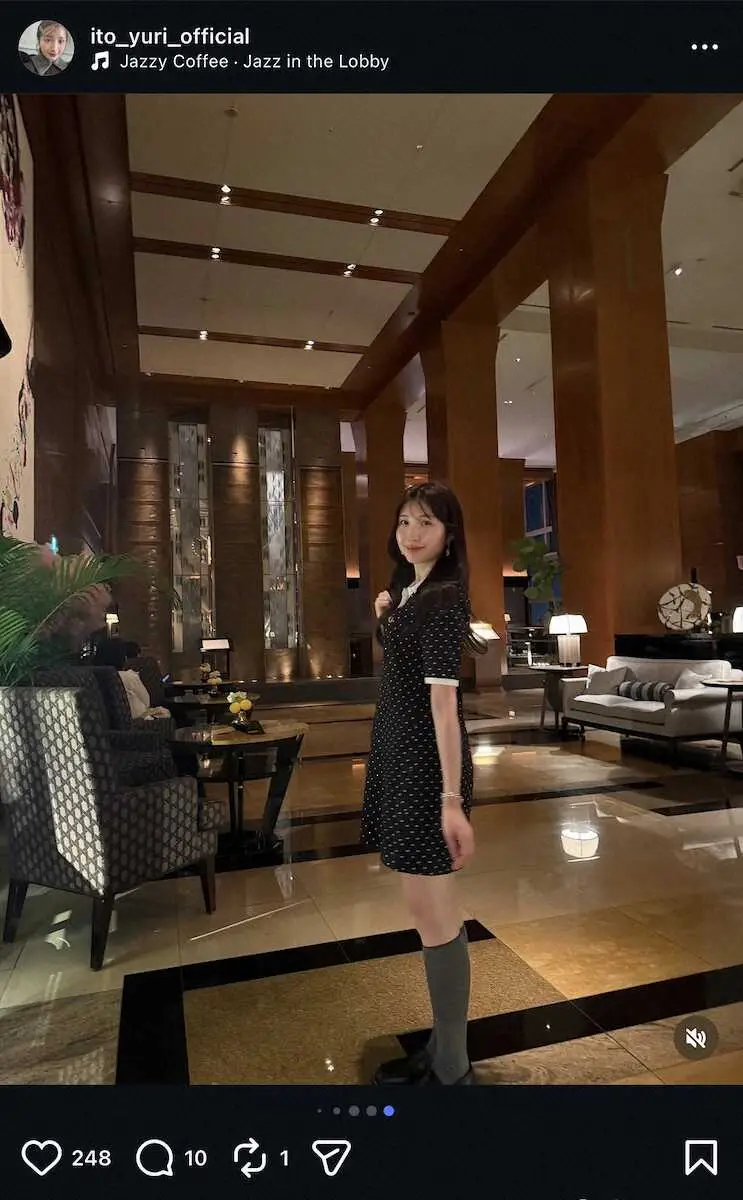 【画像・写真】38歳フリーアナ　美脚際立つ“絶対領域”ポロワンピ私服S！「とても素敵」「脚がすごく綺麗」の声