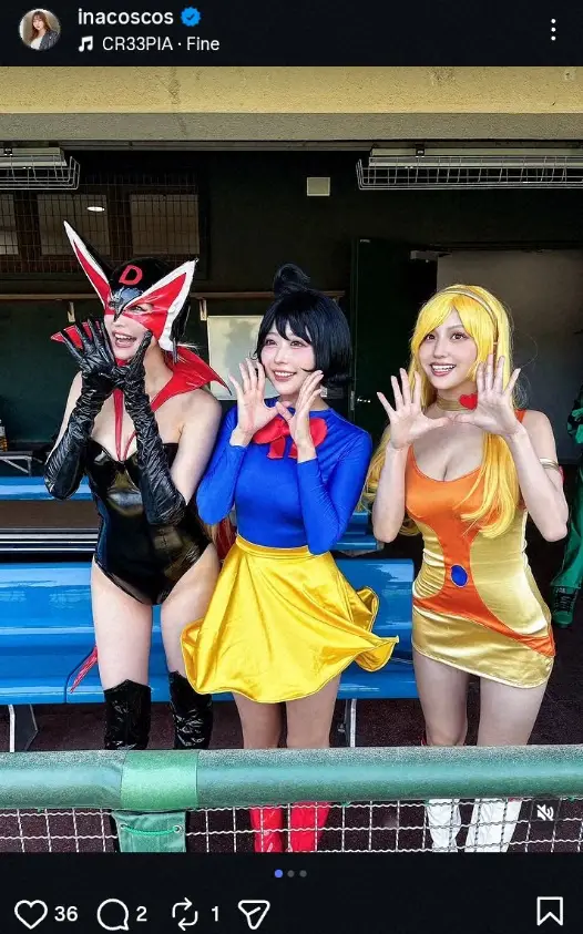 【画像・写真】波崎天結、成瀬いな、花咲楓香がドロンジョ＆メルモ＆ハニーコスプレ披露に「懐かしい」「可愛い」