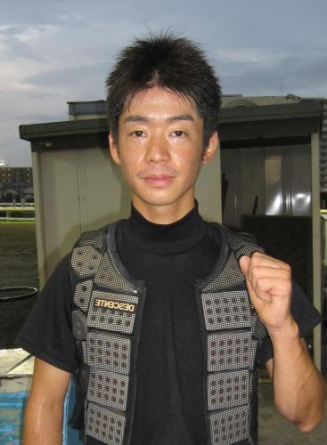 デビューから５年余りで待望の南関東初勝利を挙げた本田紀忠騎手
