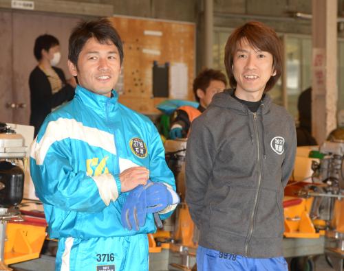 今年初のＳＧに気合が入る石渡（左）と斉藤