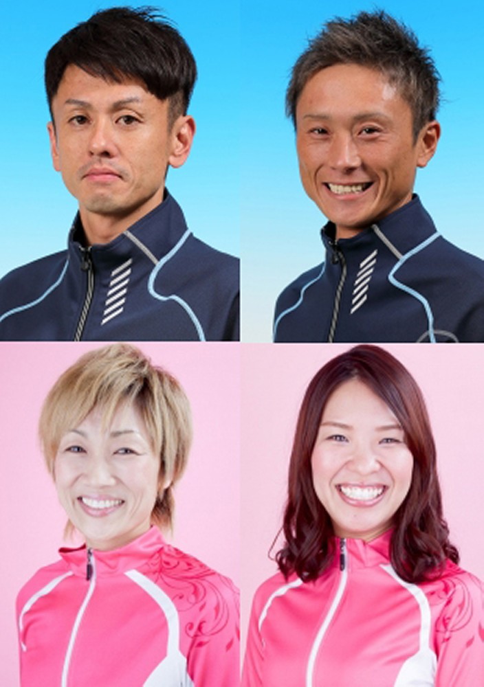 （左上から時計回りに）井口佳典、峰竜太、小野生奈、中谷朋子